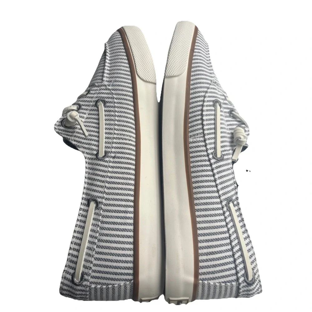 NEW‎ Tommy Bahama Sailor Nautical Stripe Topsider Shoes Women's 9.5  Canvas
